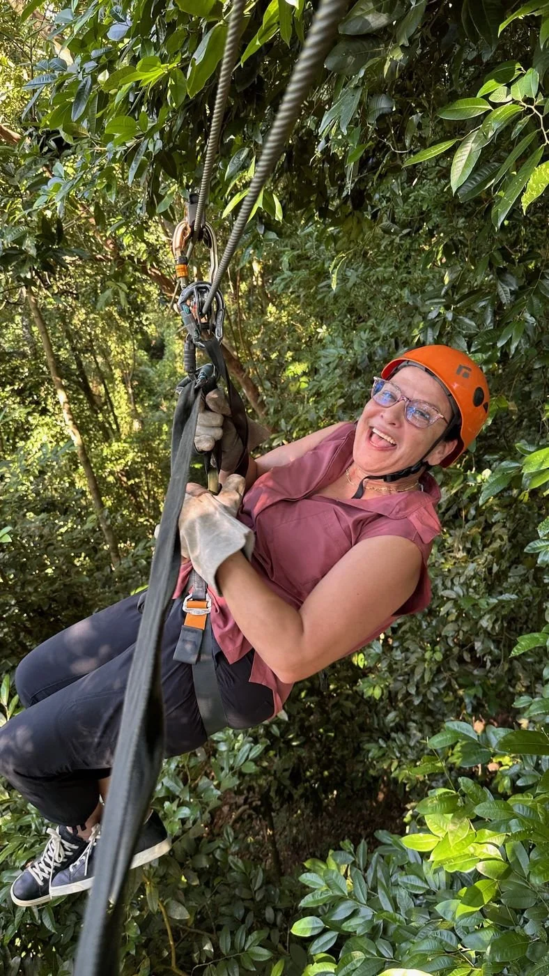 Flying through the canopy