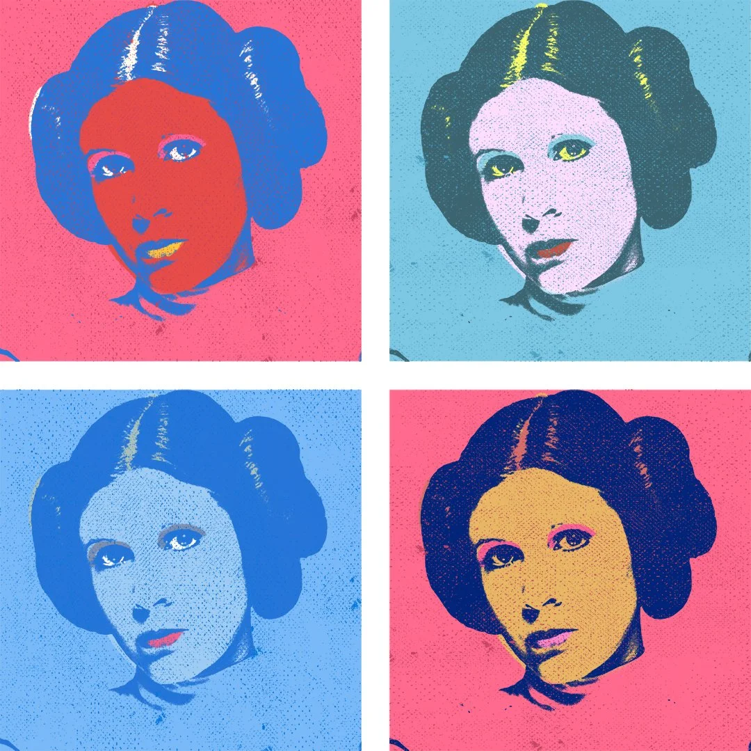 Part of my Star Warhols collection. Orphan, Princess, Admiral, Spy