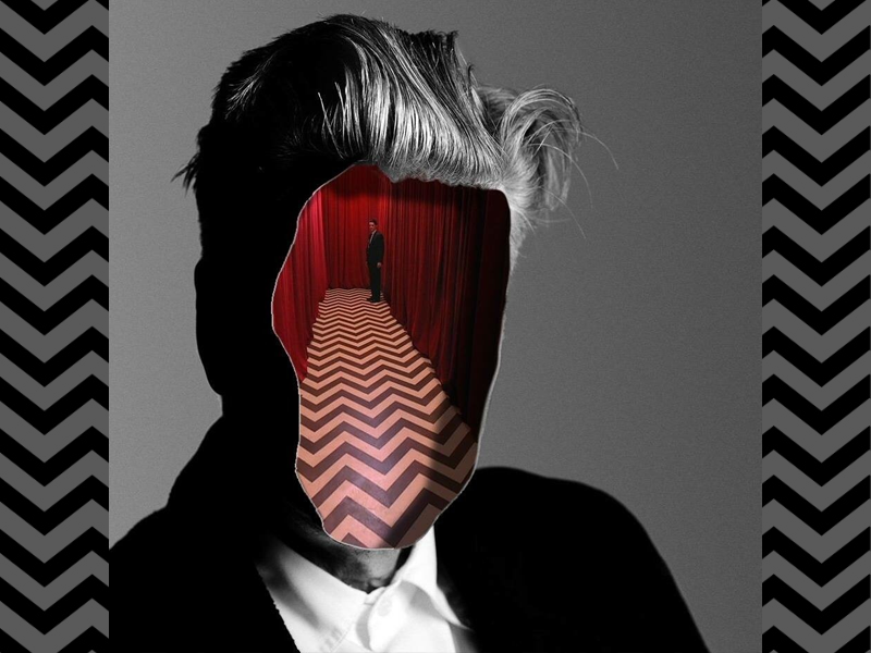 David Lynch portrait, a major inspiration for my creative process, and with art direction at Spooky Bikes.