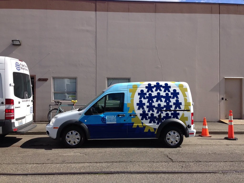 Puget Sound Blood Center fleet vehicle