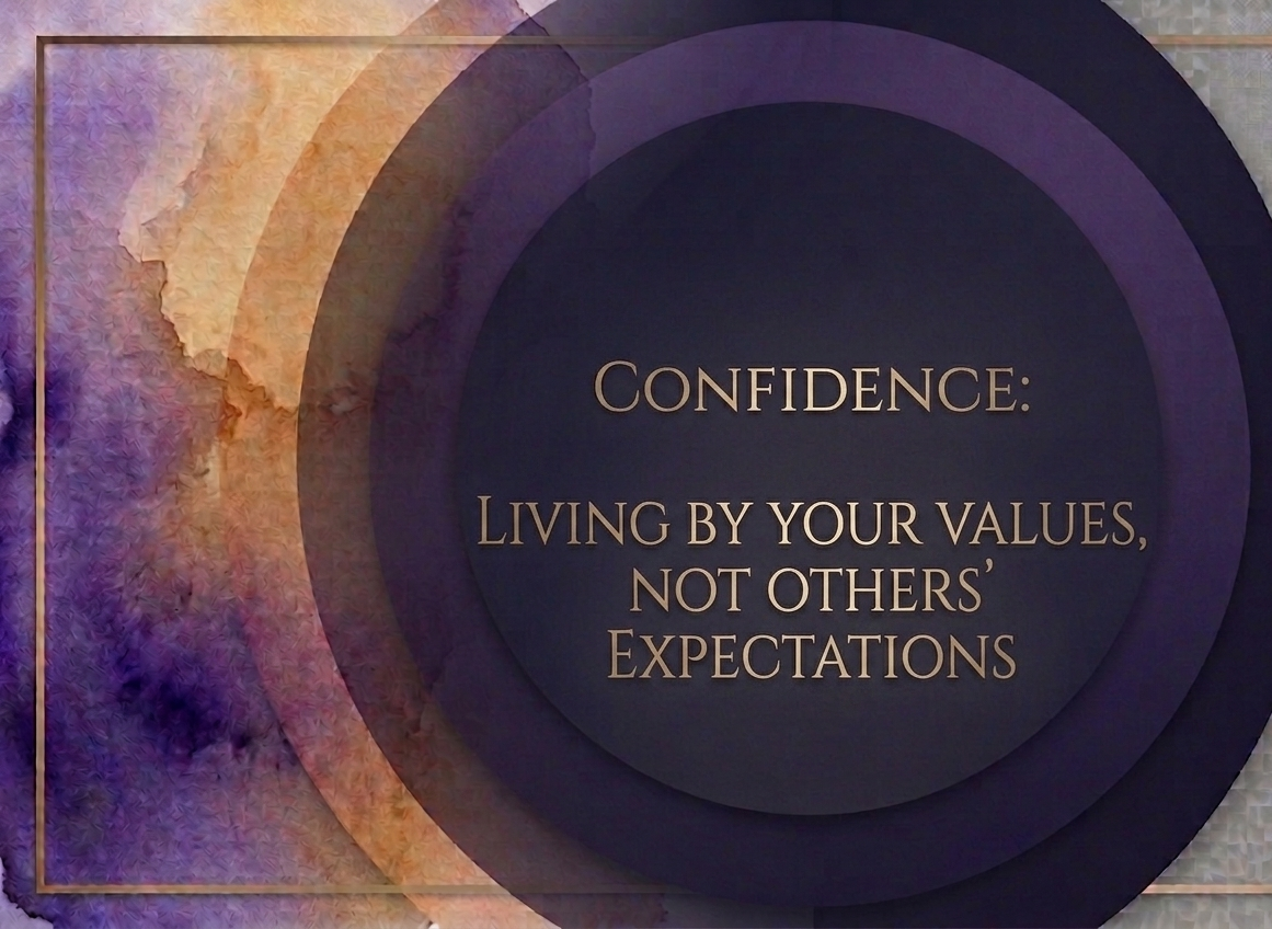 Confidence: Living By Your Values, Not Others' Expectations