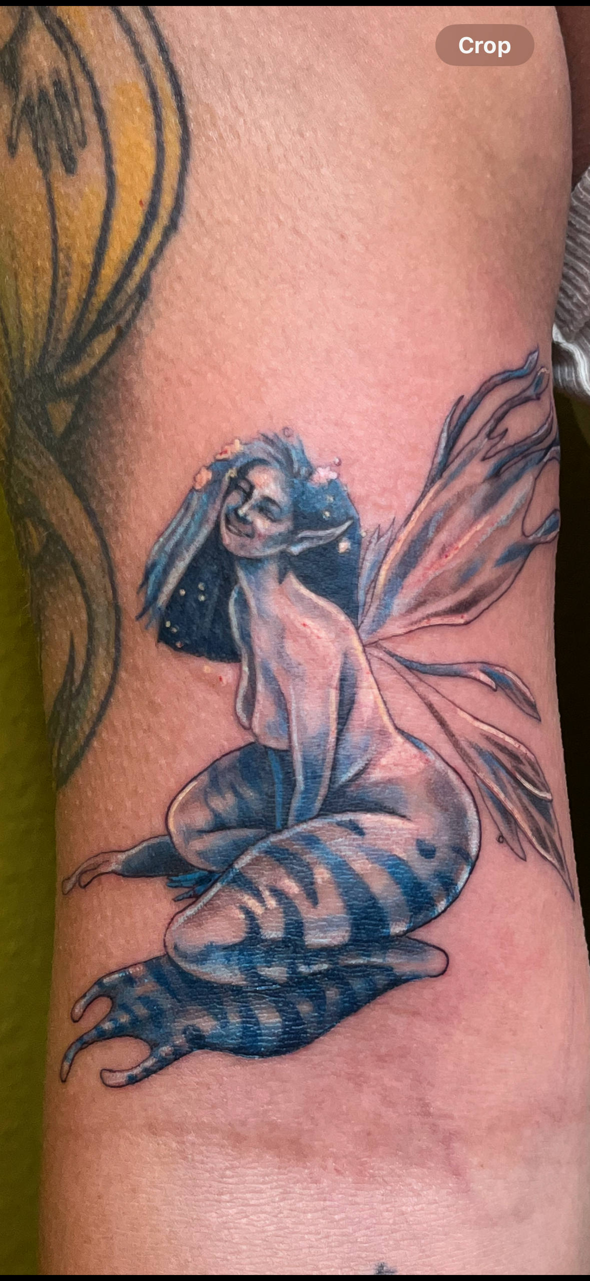 Fairy tattoo by Alex Vivian in Redmond oregon