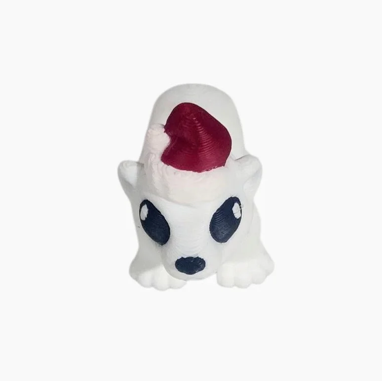 Artic Bear & Artic Bear with Santa Hat – Articulated Mini Figure (1.5