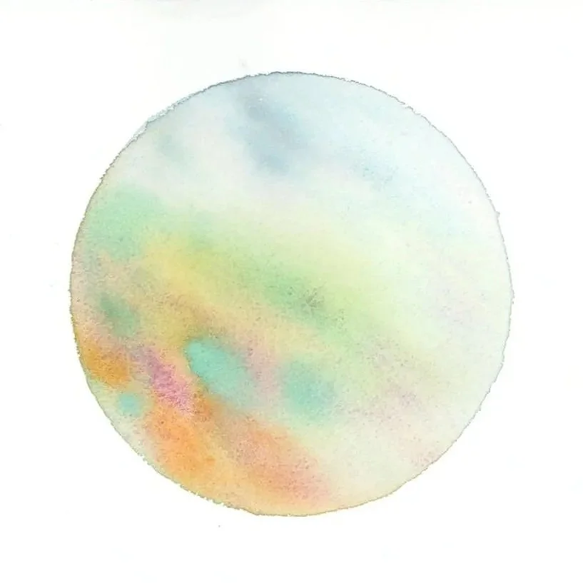 Death Valley, IV - Watercolor on paper, 2026 - 8x8" - $600