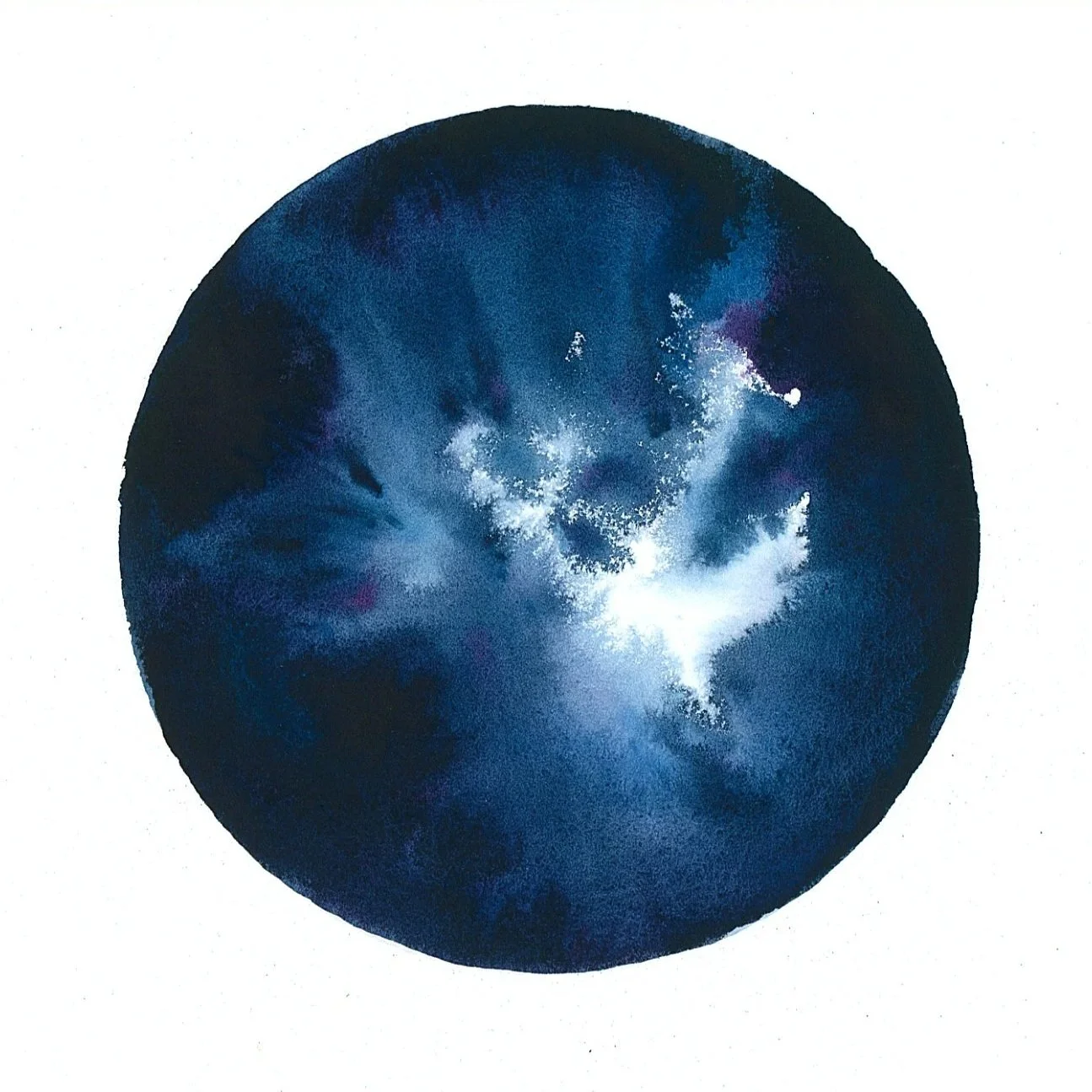 Rifts: Breakthrough, I - Watercolor on paper, 2026 - 9x9" - $750