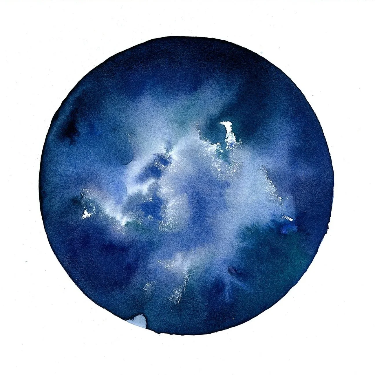 Rifts: Breakthrough, III - Watercolor on paper, 2026 - 9x9" - $750