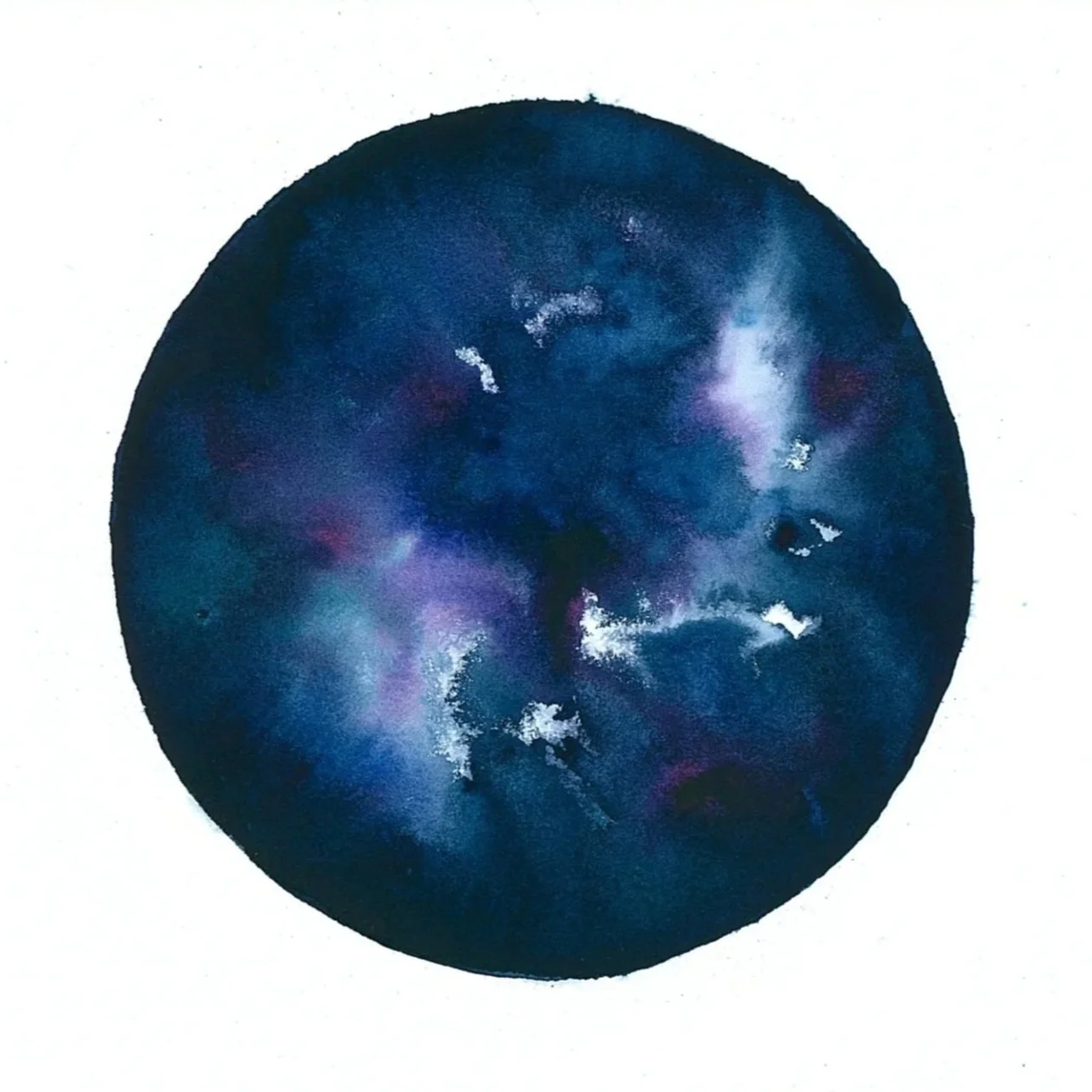 Rifts: Primordial, II - Watercolor on paper, 2026 - 9x9" - $750
