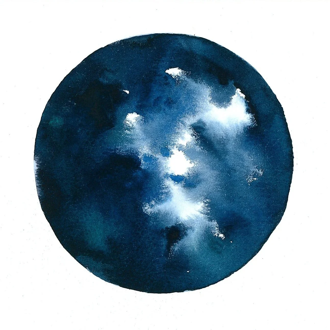 Rifts: Primordial, III - Watercolor on paper, 2026 - 9x9" - $750