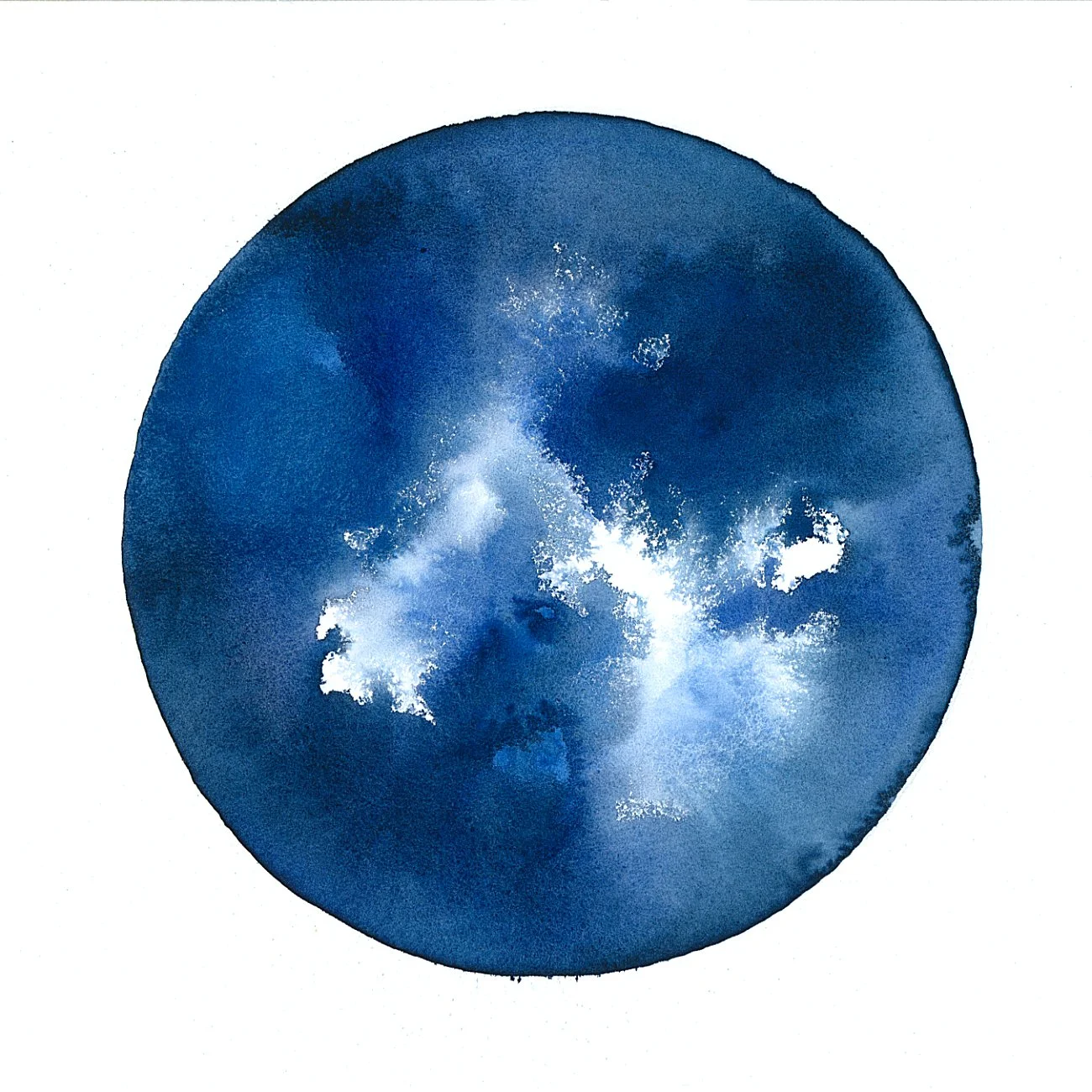 Rifts: Breakthrough, II - Watercolor on paper, 2026 - 9x9" - $750