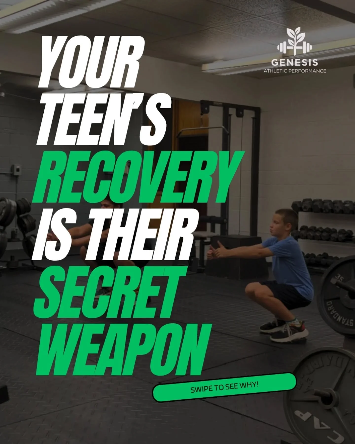 Is your teen athlete working hard but not improving ?

The "missing link" might not be what they're doing on the field&mdash;it&rsquo;s what they&rsquo;re doing (or not doing) off of it. 🤫

A lot of parents think a "rest day" mea