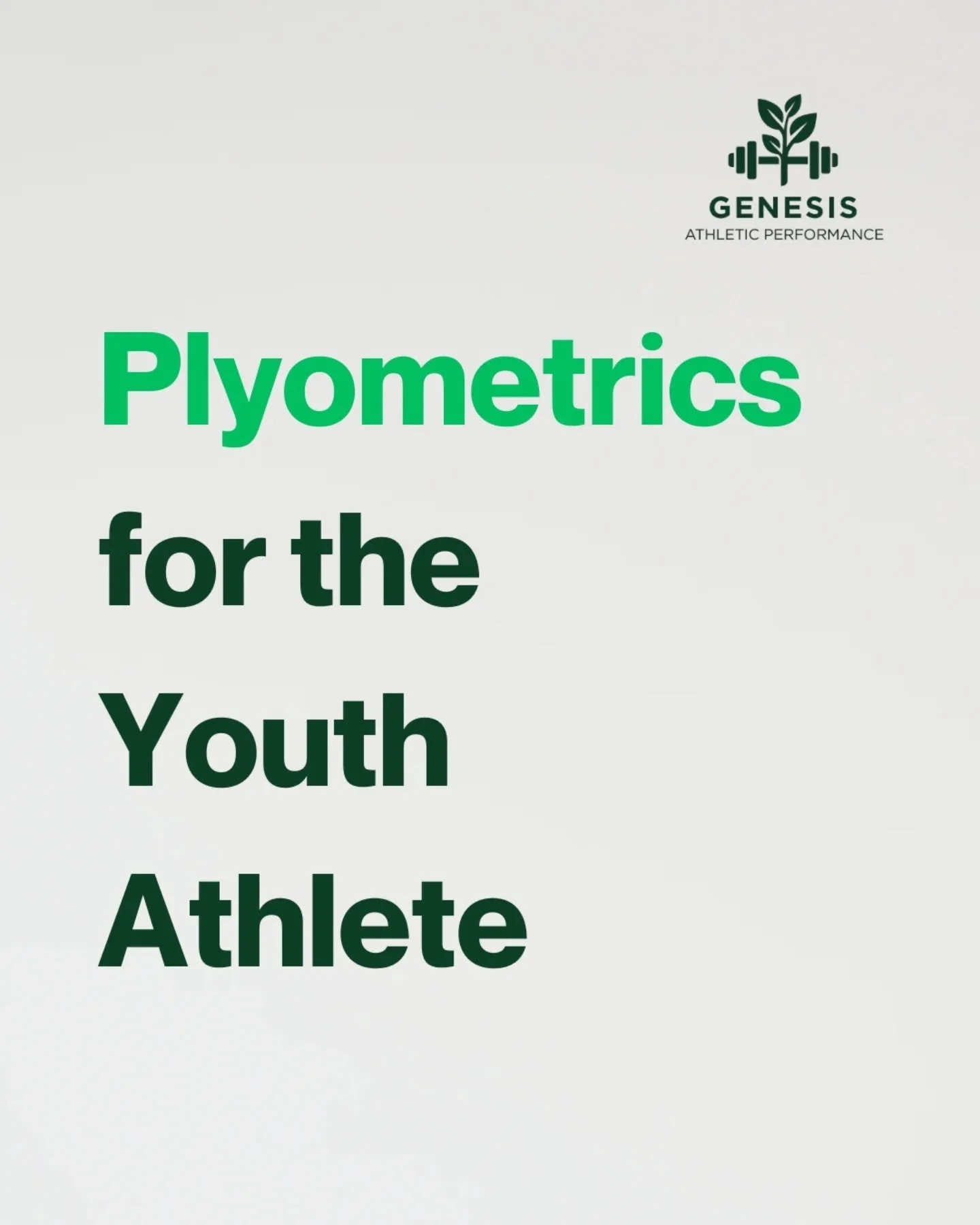 Plyometrics aren't just about jumping; they're about training the nervous system and tendons to store and release energy efficiently through the Stretch-Shortening Cycle (SSC). For youth athletes plyometrics are key for:

1️⃣Speed &amp; Agility: Tran
