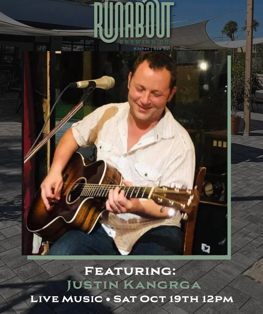 We welcome you to brunch this Sunday morning!  Serving up a full menu, 2-4-1 🥂 Mimosas, and Live Music 🎶 Justin Kangrga.  It&rsquo;s going to be a nice one out in the beer garden, come on by! #RunaboutBrewing #SundayBrunch