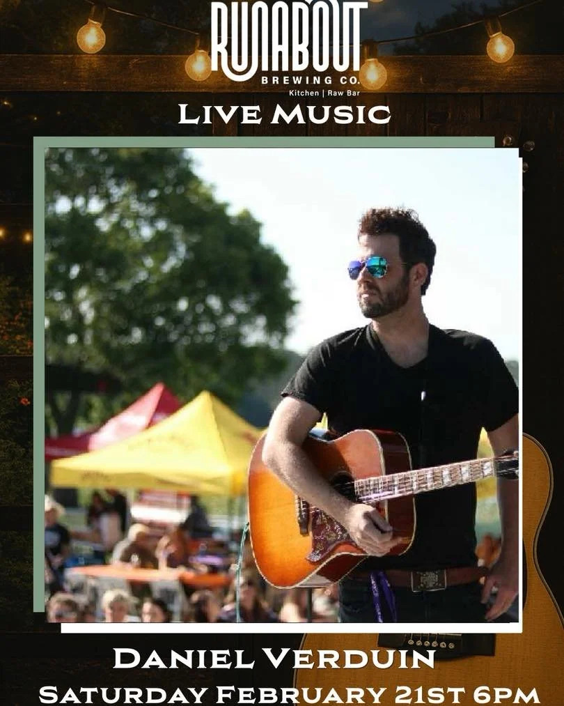 Tonight at Runabout Brewing Co. we&rsquo;re excited to have Daniel Verduin bringing the live music for your Saturday night.

The weather is great, so join us for dinner, drinks, and live music &mdash; whether you&rsquo;re settling in outside or enjoy
