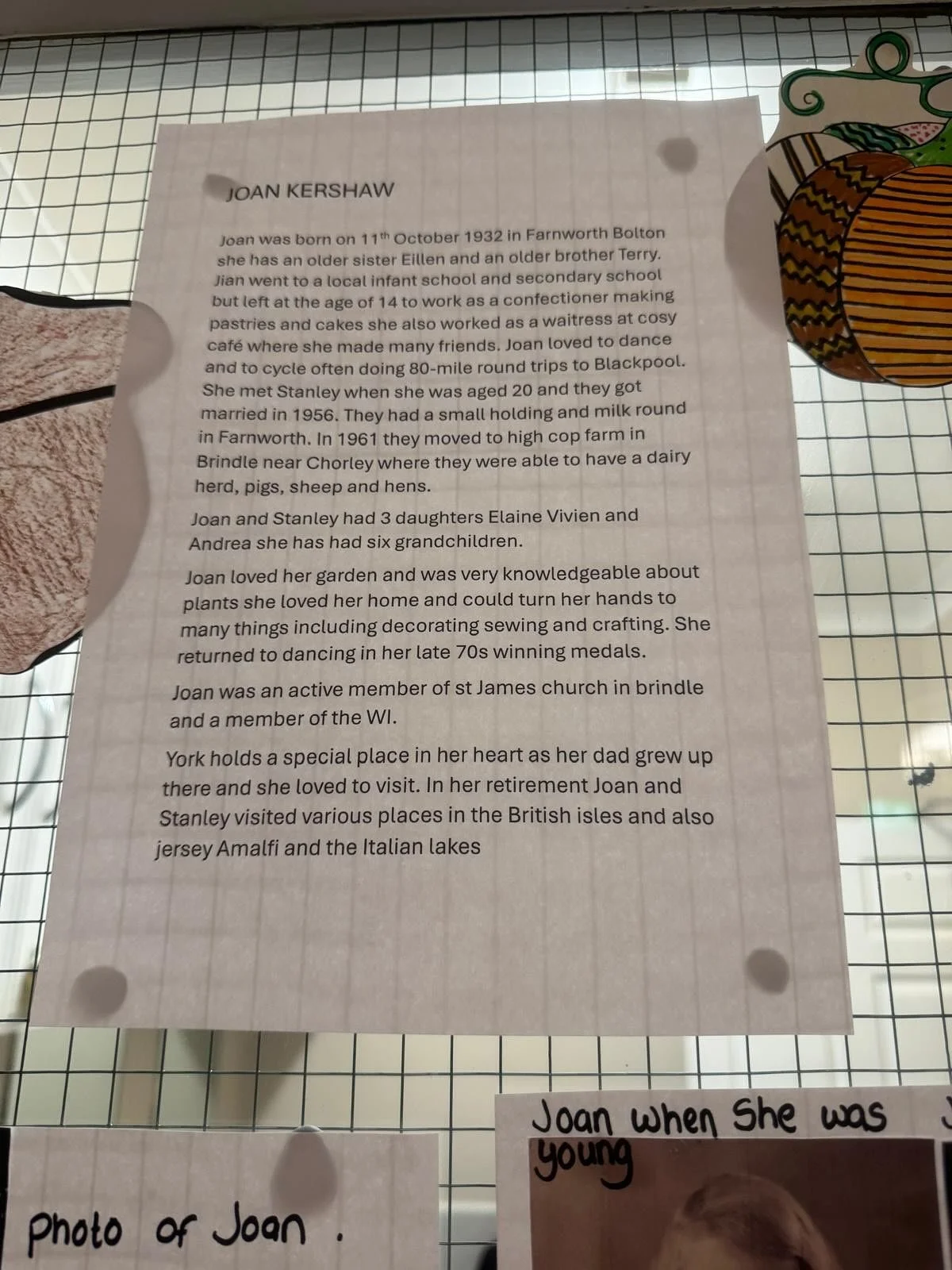 We have two more residents on our &lsquo;This is your Life&rsquo; board. If you get chance when you are visiting, stop and have a read of their life stories and photos! #carehomelancashire #croston #thisisyourlife