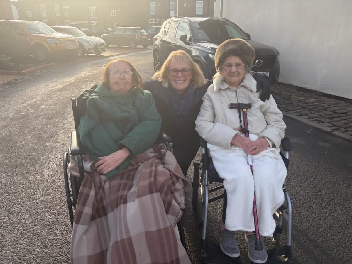 You thought that Christmas was over, well think again! As our planned Christmas meal at the Wheatsheaf had to be put on hold, they decided we would have a belated Christmas meal including crackers and hats! We are so lucky to have such a fabulous loc
