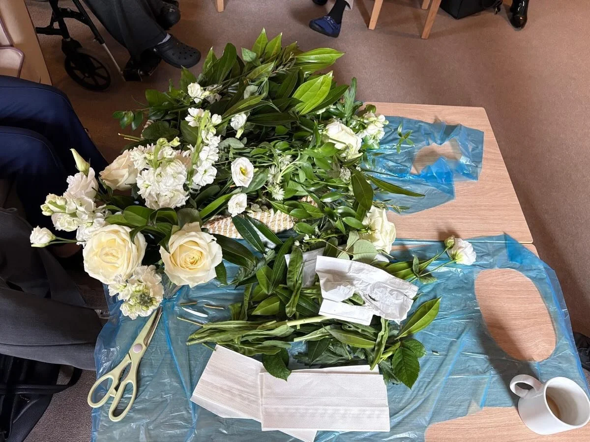 We have had just a wonderful few days at Croston Park with Flower arranging and bakery club. It&rsquo;s been a delight for all the senses! #croston #carehomeactivities #carehomeslancashire