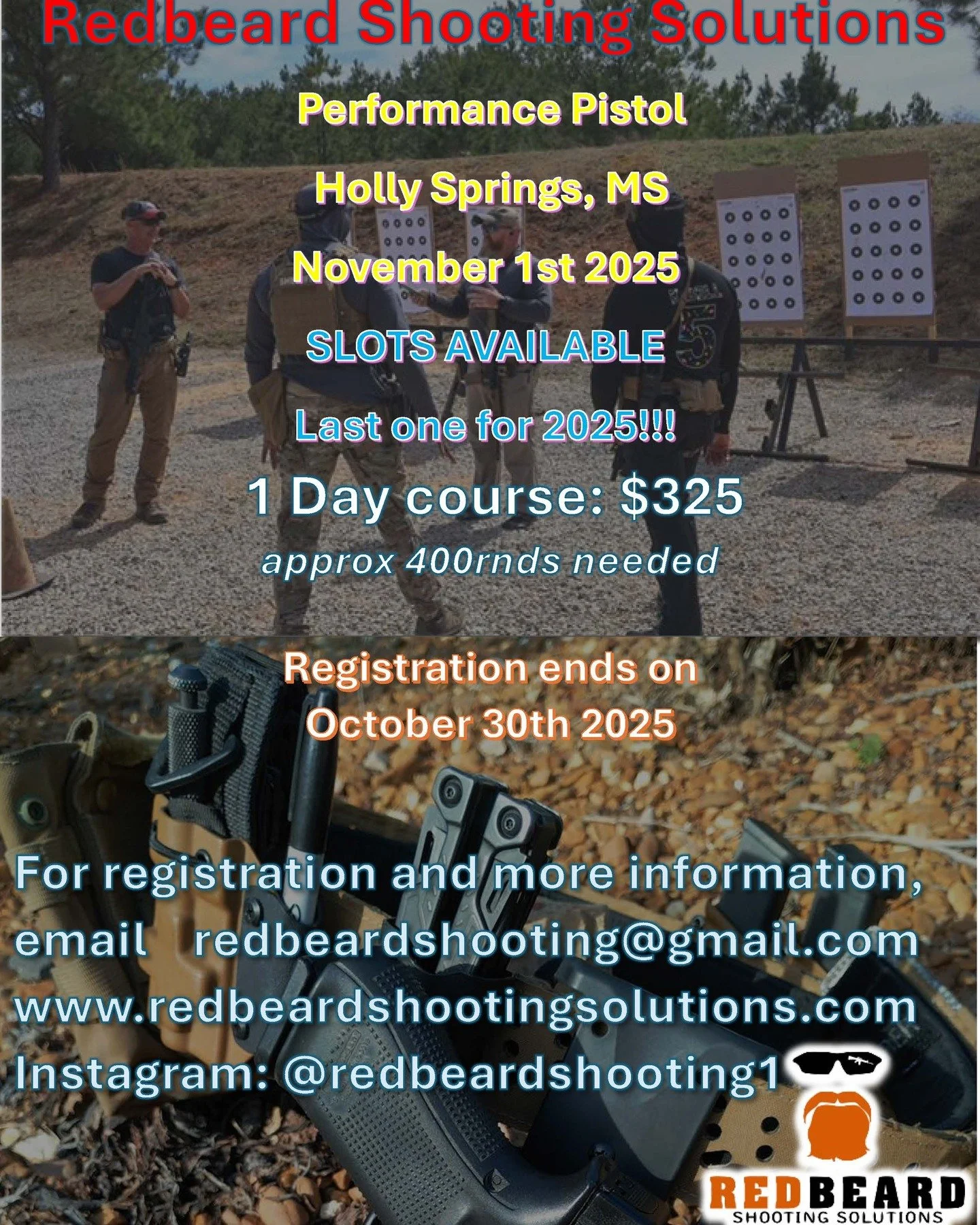 Last Performance Pistol class for 2025. Slots remaining. Info and sign up at www.redbeardshootingsolutions.com
#train #training #edc #performance #memphis #southaven #desoto #carry #concealedcarry #professional #professionals #professionaldevelopmen