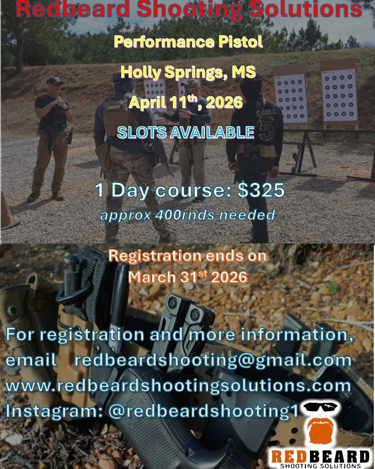 First class of the year! Take your pistol training to the next level. These drills will maximize your range time, push your ability, and give you the edge. Hope to see you on the range.

#range #training #2a #memphis #southaven #professionaldevelopme