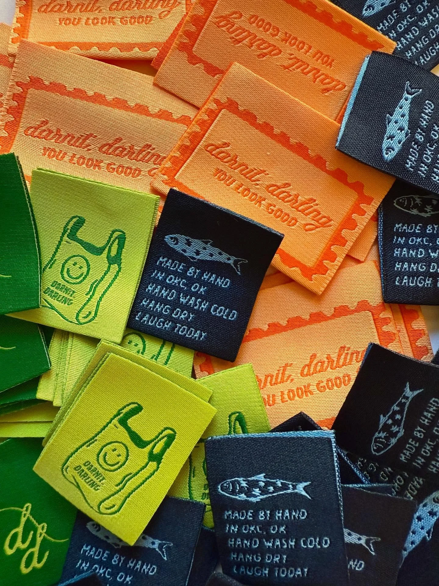 One of my favorite things about this side hustle is how it bridges my two worlds&mdash;graphic design and sewing. Who knew my love for package design back in college would circle back like this? The little details (like tags!) make everything feel a 