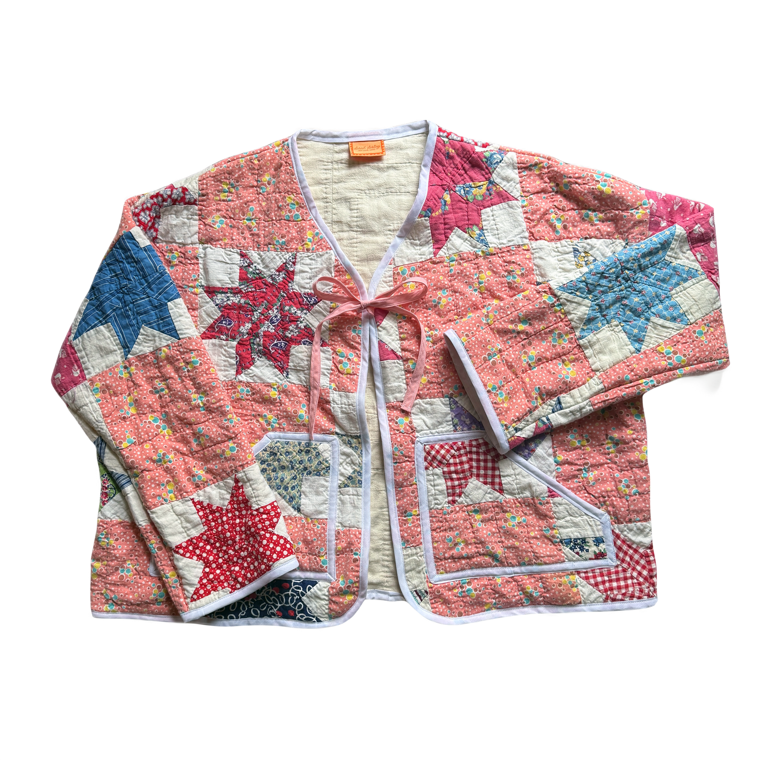 Pink Vintage - Quilt Jacket - L/XL