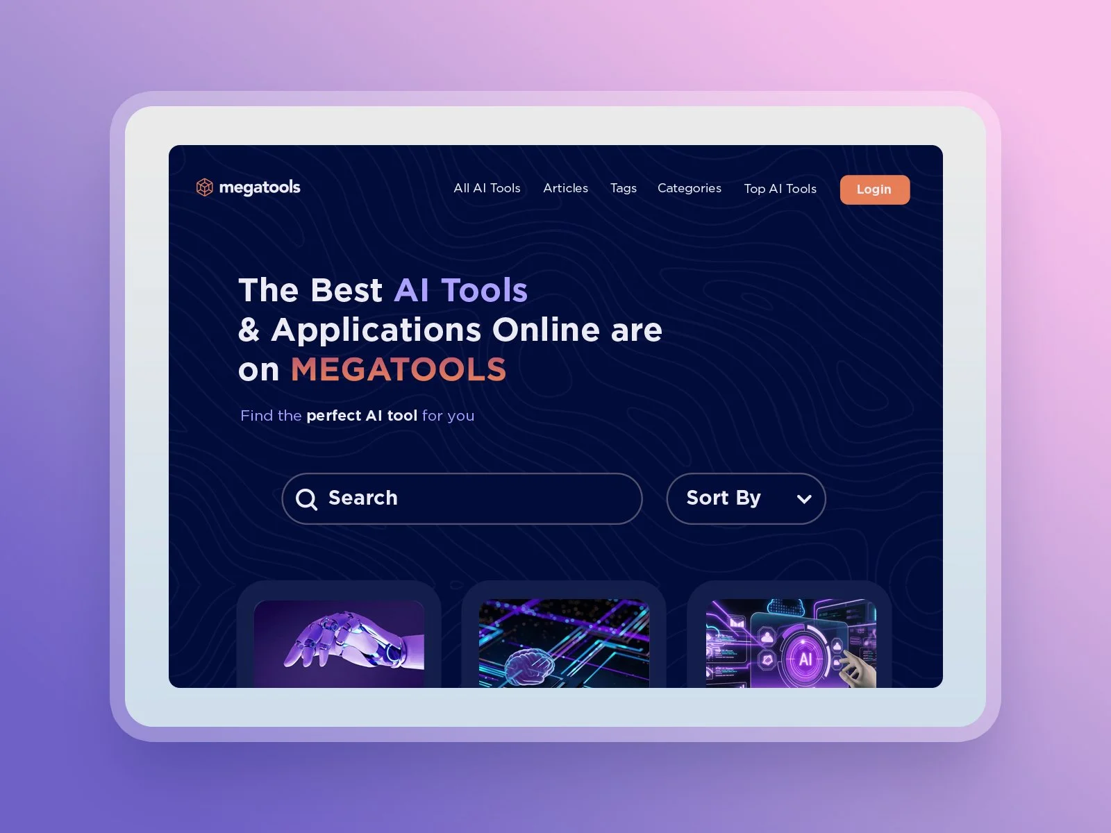 Megatools.ai UI/UX