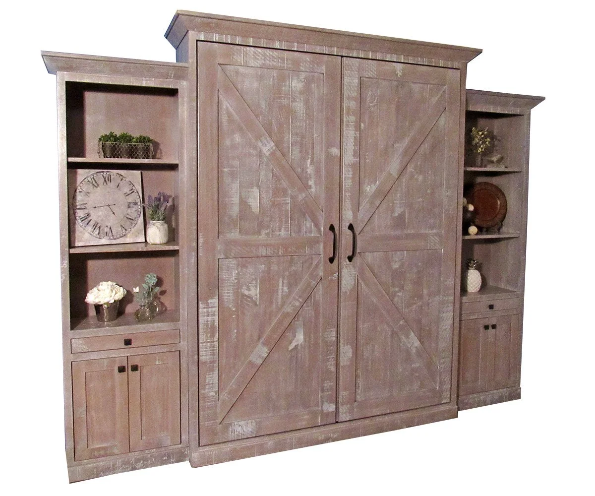Rustic Barn Door Murphy Bed