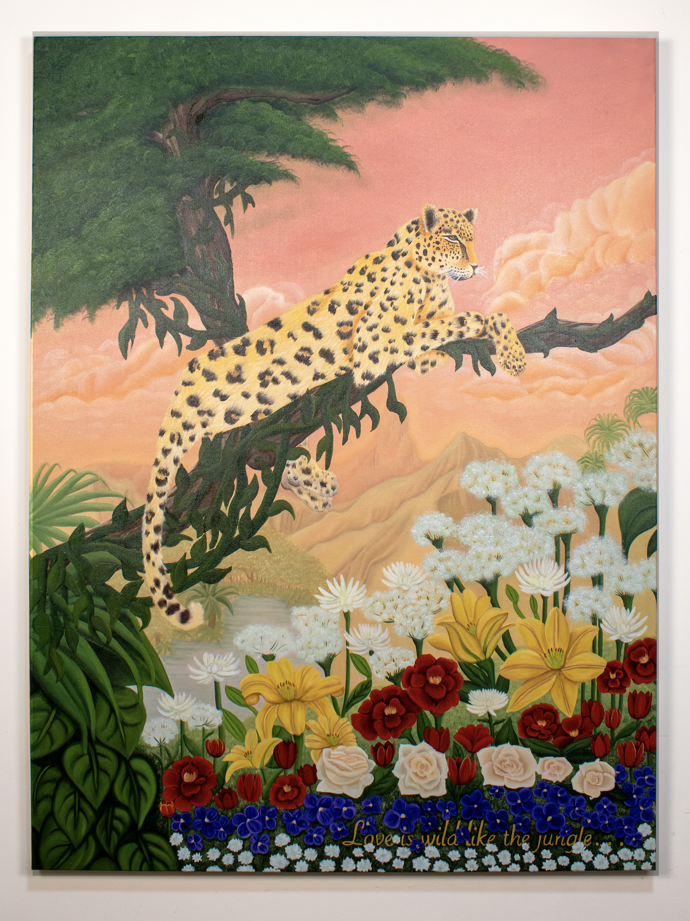 Leopard Commission 36" x 48"