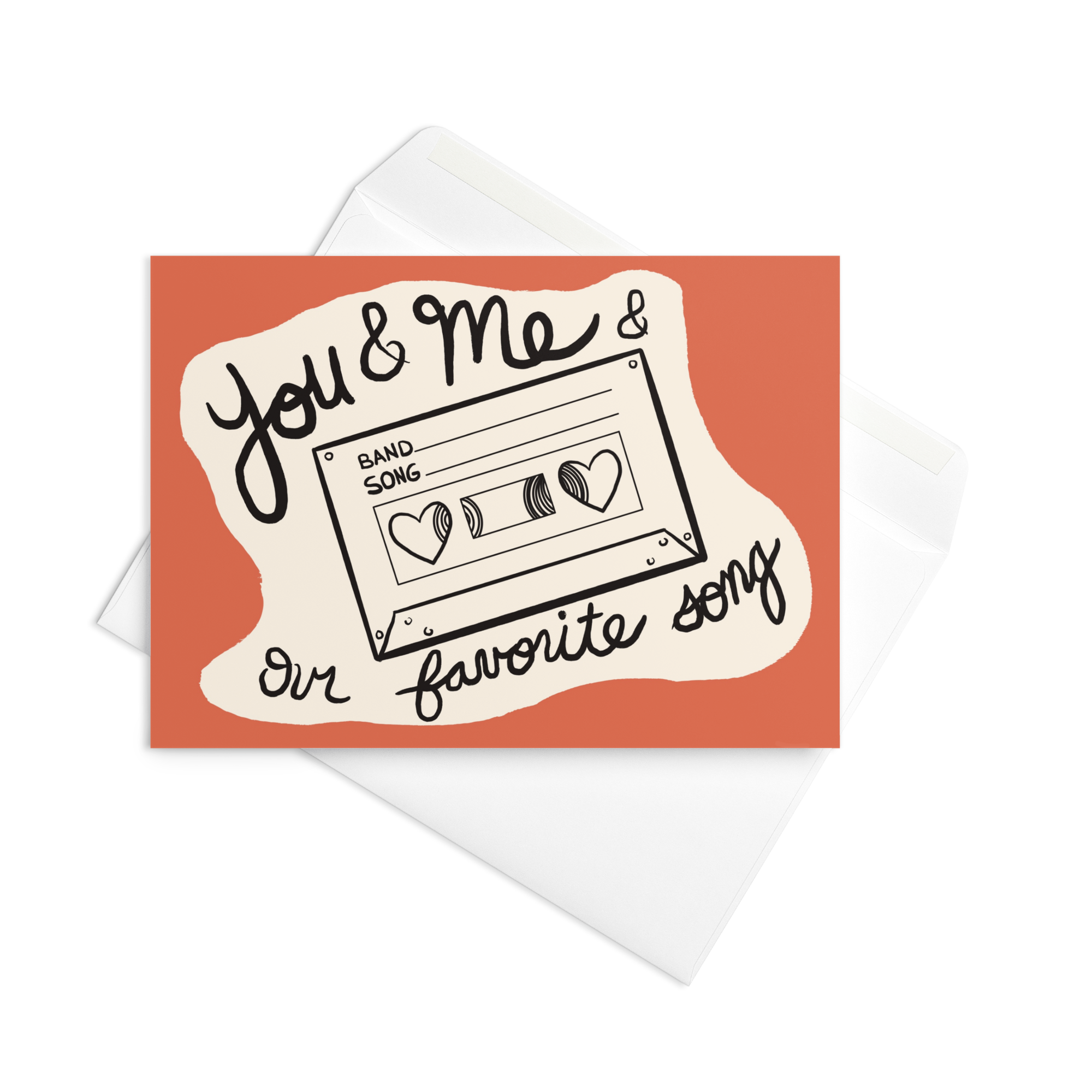 You & Me & Our Favorite Song Greeting Card