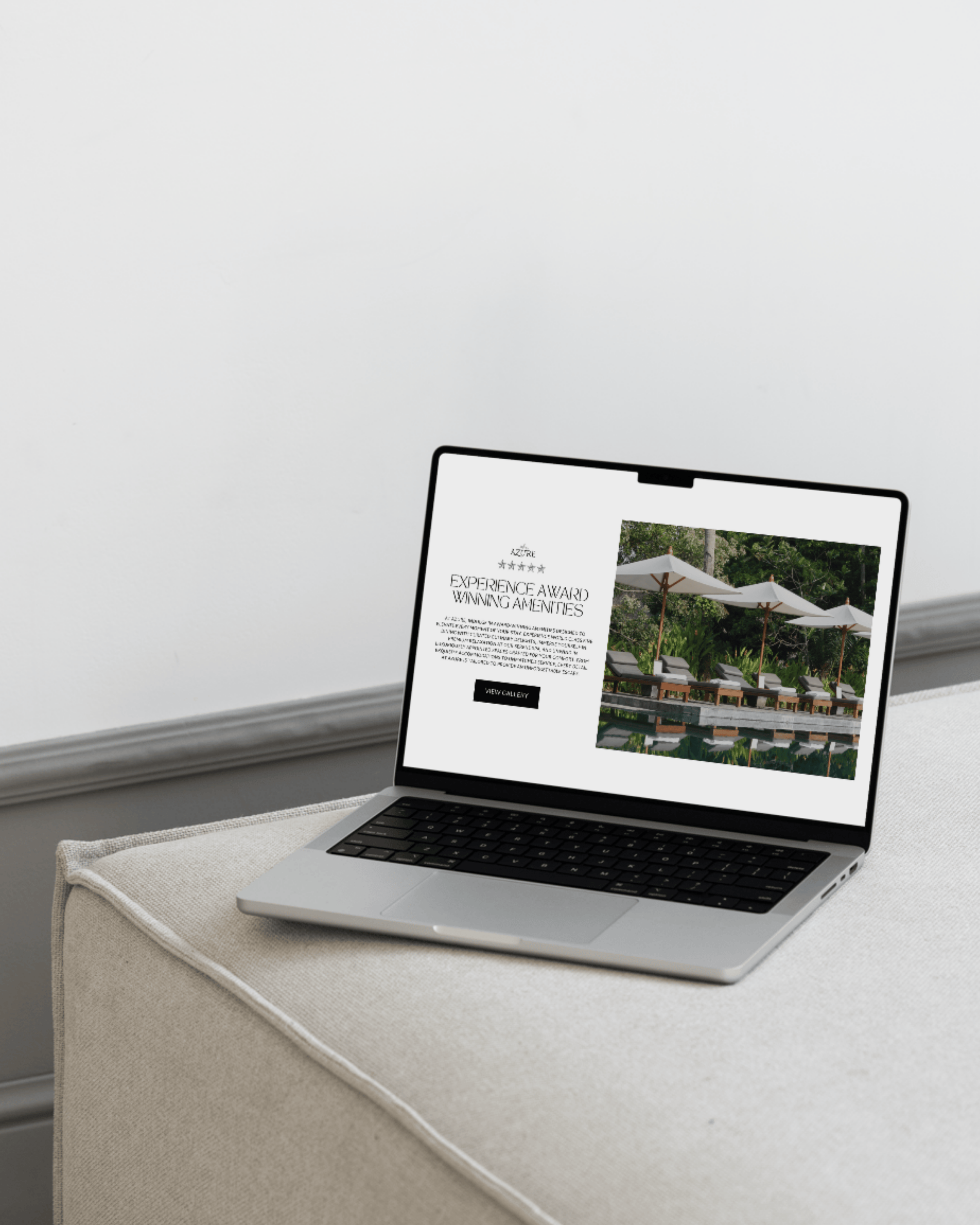Custom hotel website design—created to capture the essence of luxury and comfort, offering a seamless booking experience and stunning visuals that highlight the hotel’s unique features.