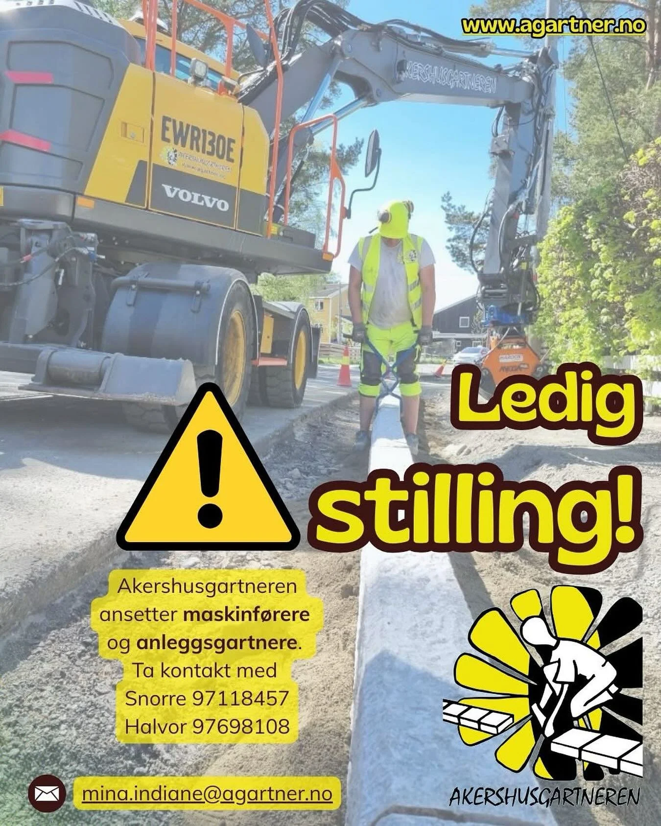 Vi trenger flere folk! Send en dm eller skriv en e-post til mina.indiane@agartner.no💫