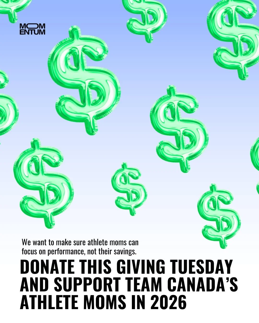 You can&rsquo;t buy focus&hellip; but you can fund it.

As they train for the 2026 Olympic &amp; Paralympic Games, Team Canada's athlete moms face extra costs for childcare, travel, and family support, costs most NSOs simply can&rsquo;t cover.

MOMen