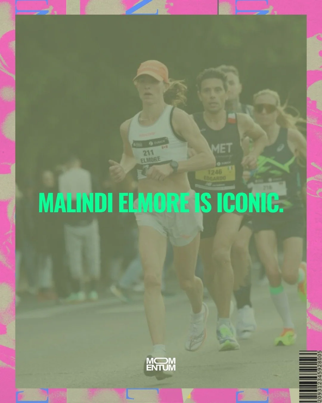 Malindi Elmore is ICONIC. 💚

This past weekend, she ran the fastest marathon ever by a Canadian, clocking an incredible 2:24:53 at the Valencia Marathon&mdash;earning 12th place and marking her third fastest time ever. Mind blown. 🤯

One of our MOM