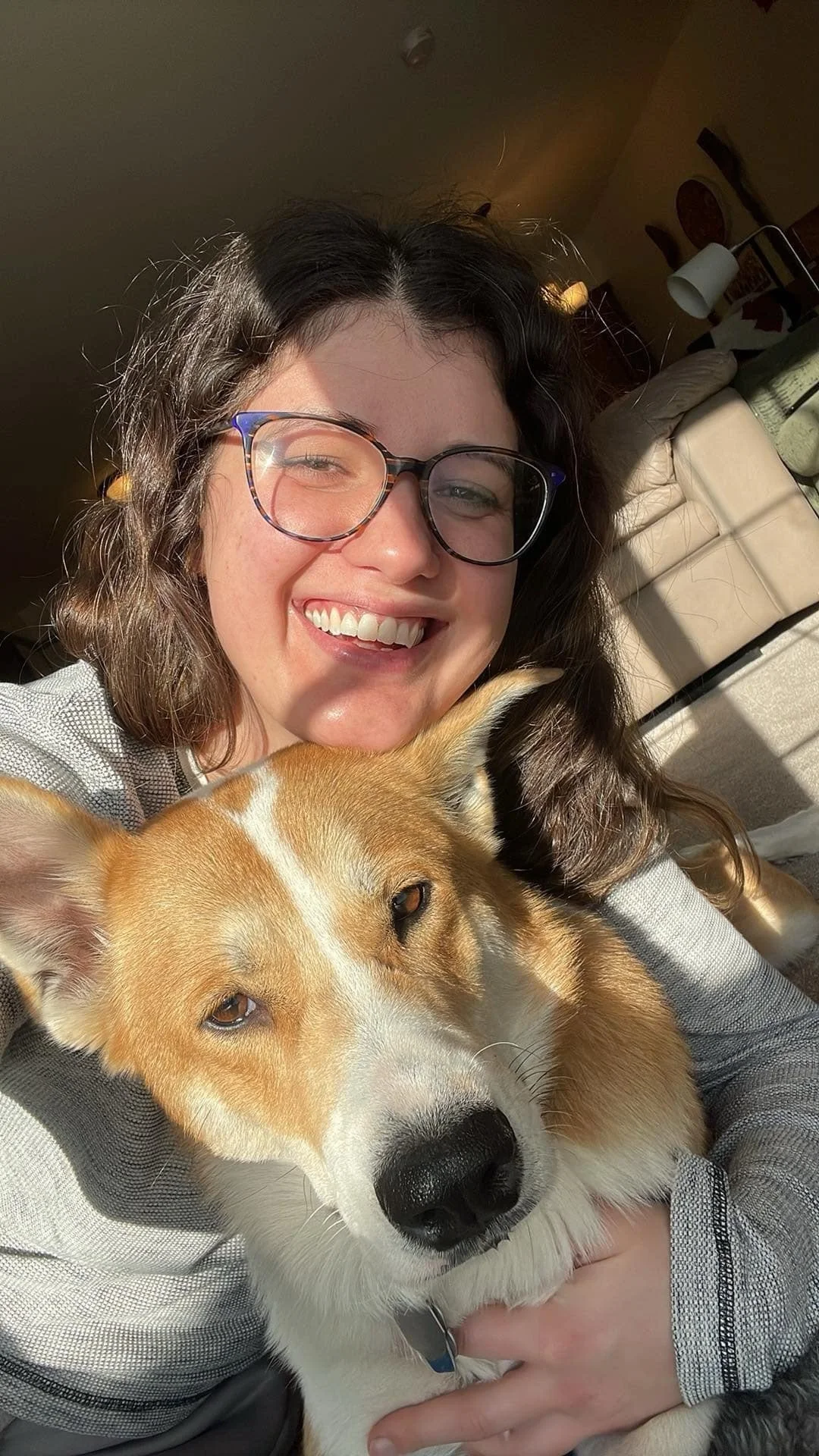 Therapist Kristina Stamm enjoying her day off from therapy