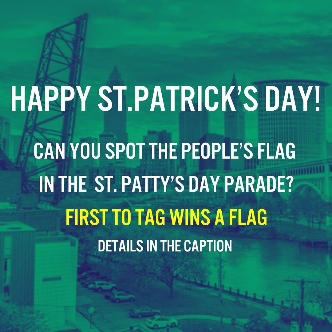 📣 St. Patrick&rsquo;s Day Parade Contest! 🍀

✨ Ready to win a People&rsquo;s Flag of Cleveland? ✨

Here&rsquo;s how to enter: 1️⃣ Be the FIRST to snap a pic of the flag at the St. Patrick&rsquo;s Day Parade! 2️⃣ Tag us in your post (@Cleflag) 📸 3️