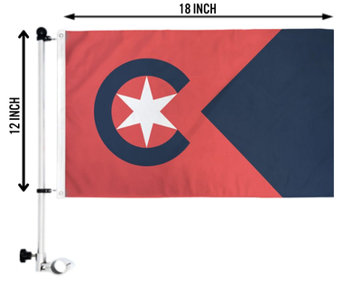 People's Flag of Cleveland 18in x 12in Single-Sided "Boat Flag"