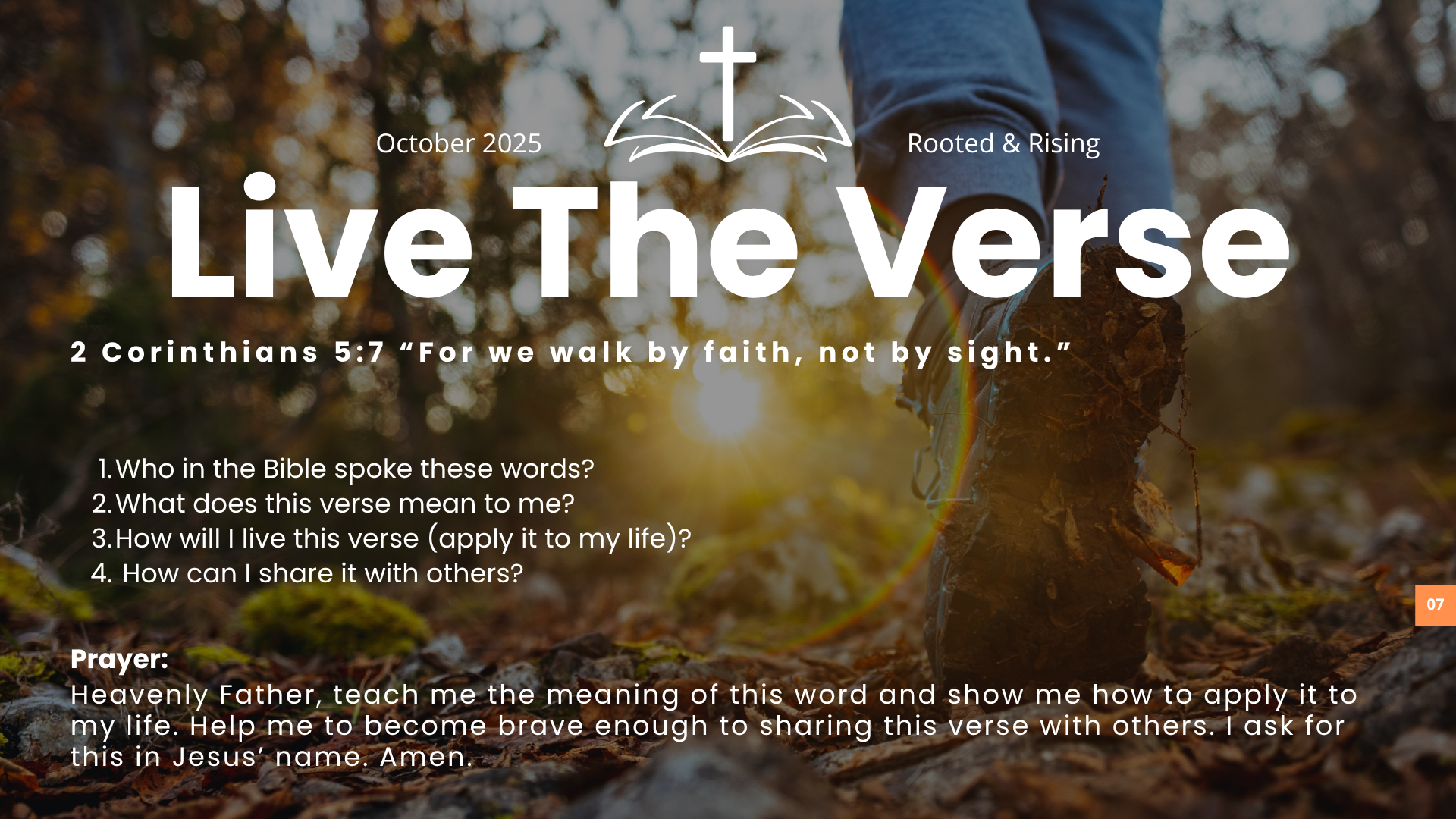 Live The Verse October 2025