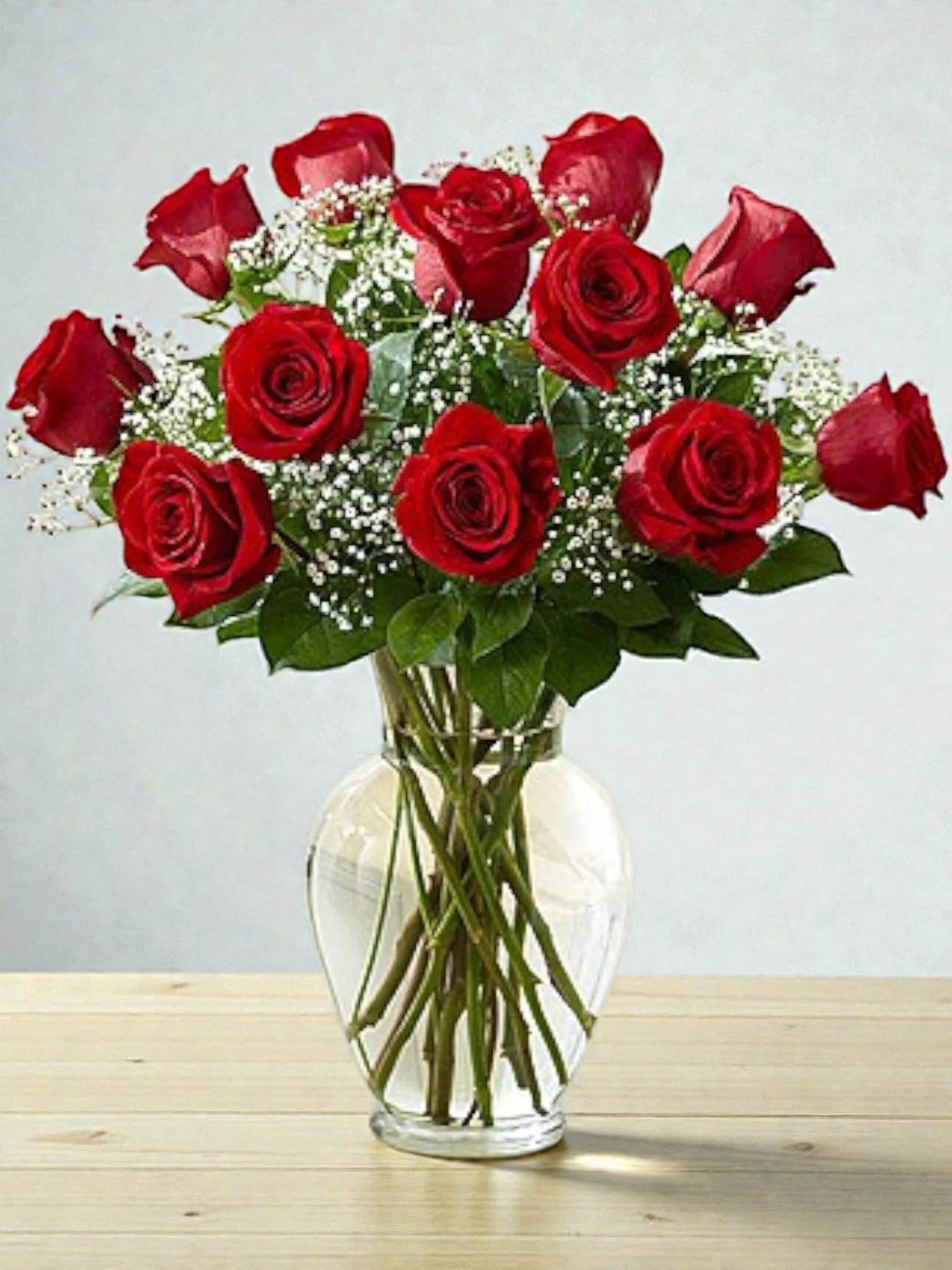 Valentines Day One to Two Dozen Roses