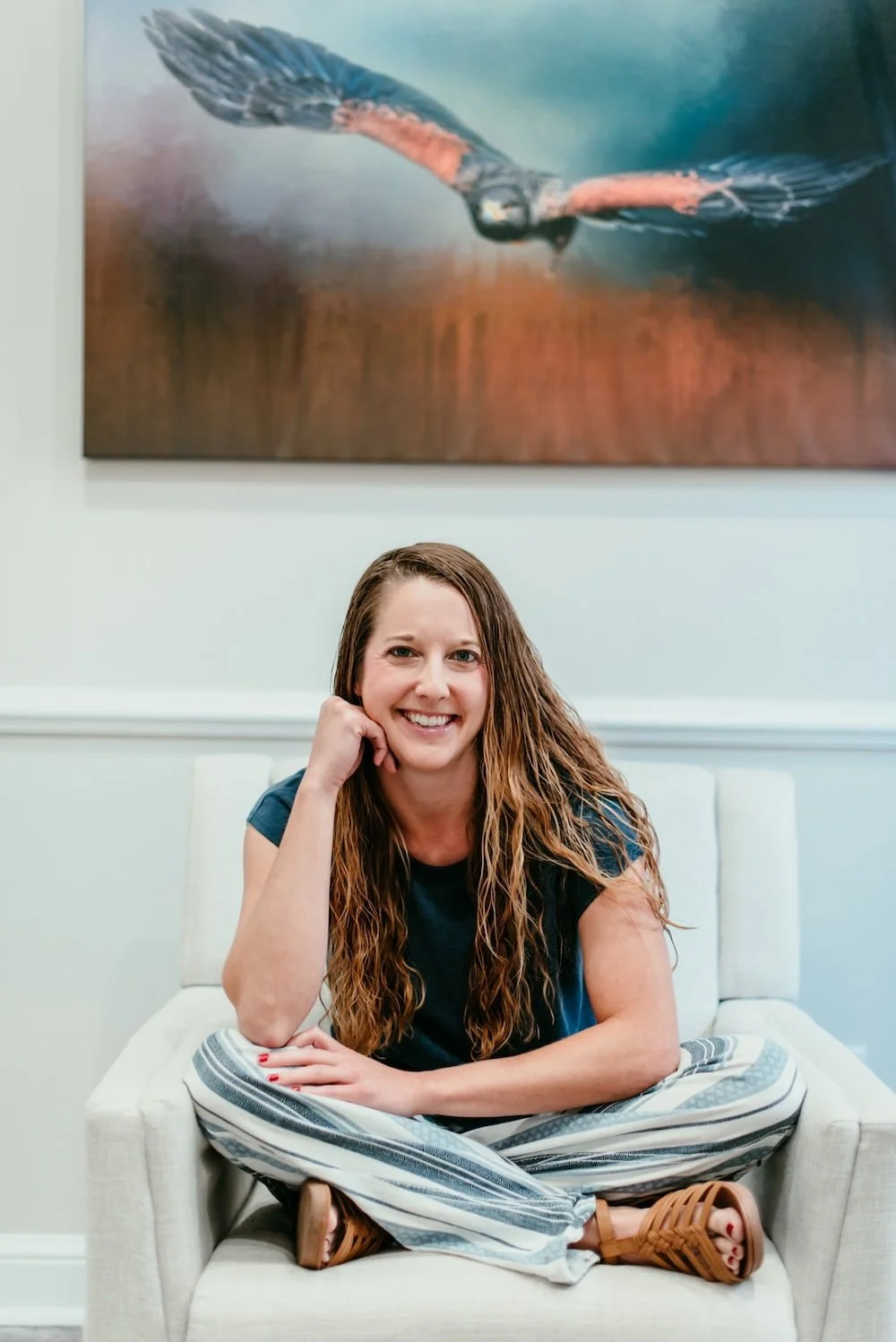 Becca Morris, Therapist with Inspired Light Counseling, at her office in Augusta, GA.