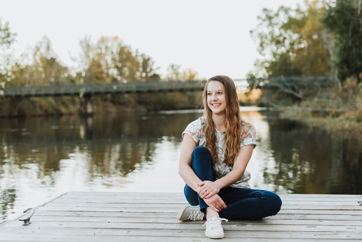 Becca Morris, Therapist at Inspired Light Counseling spending time outdoors in Augusta, GA.