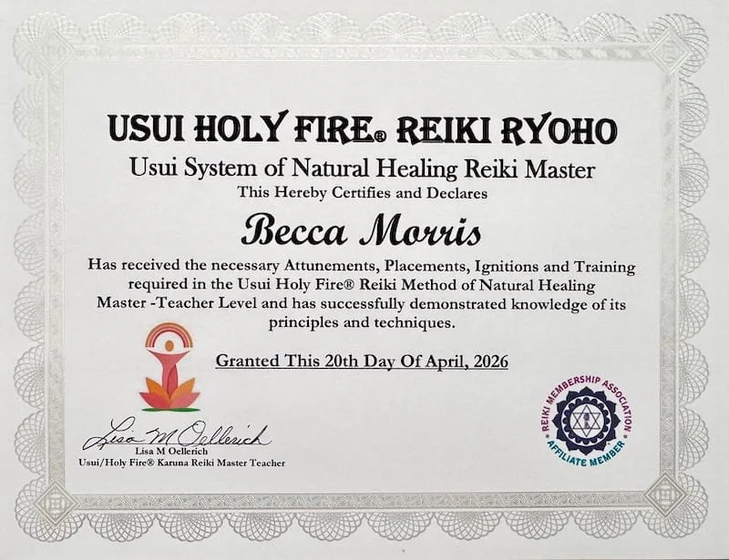 Becca Morris is a Reiki Master-Teacher and offers sessions and classes in Augusta, GA.