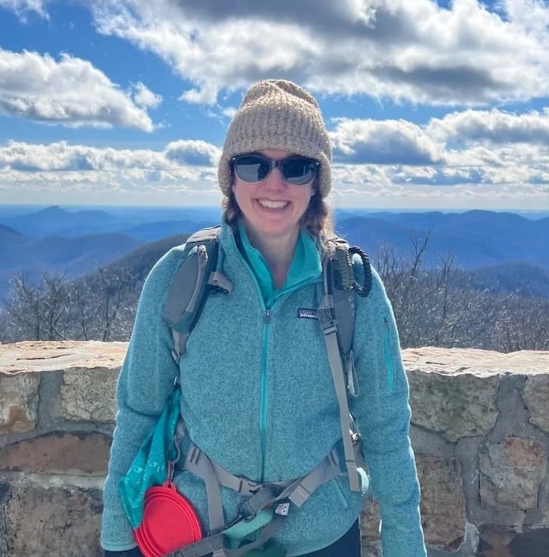 Becca Morris, LPC, Founder of Inspired Light Counseling taking a hike in Georgia.