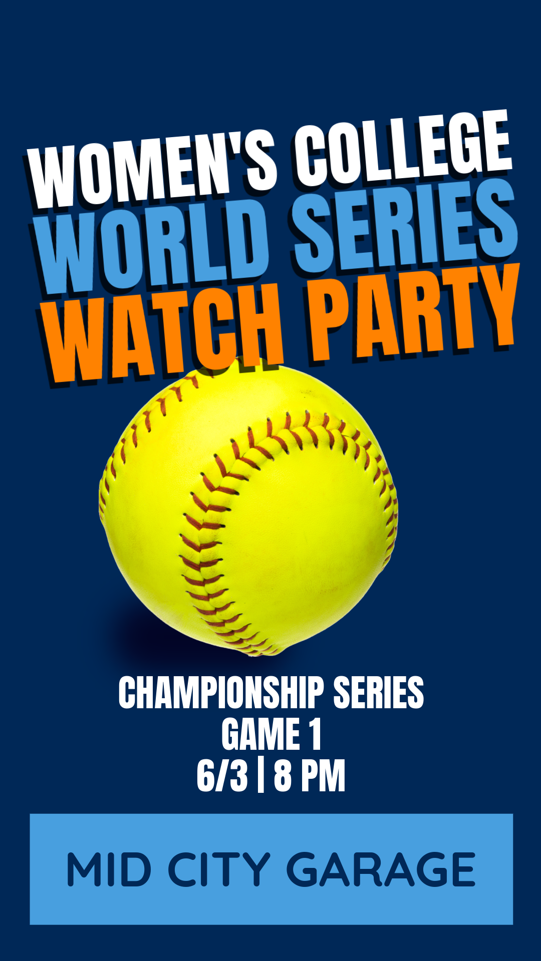 Women’s College World Series Championship Watch Party 🏆🥎