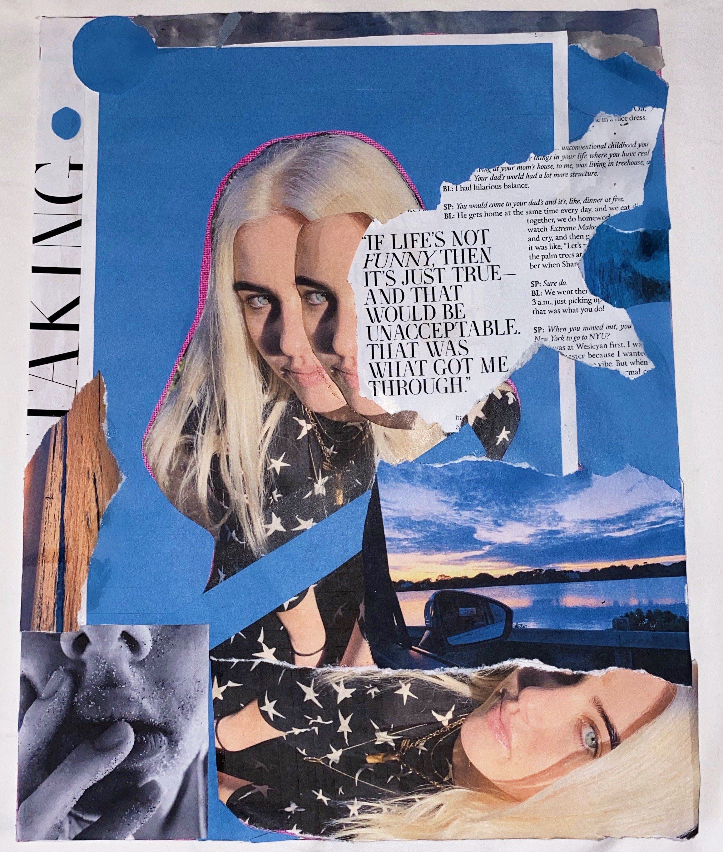 collage from magazine & photos I have taken
