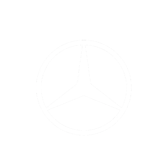 Mercedes-Benz logo on a black background