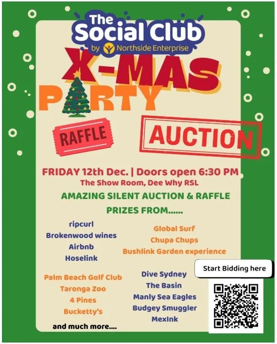 CHRISTMAS PARTY SILENT AUCTION IS NOW LIVE!!!
🎁 Start bidding now!
Our prizes are next level this year! 🎁
We&rsquo;ve got incredible getaways, premium experiences, wining and dining, sport, Art and everything in between. Proper fabulous prizes are 
