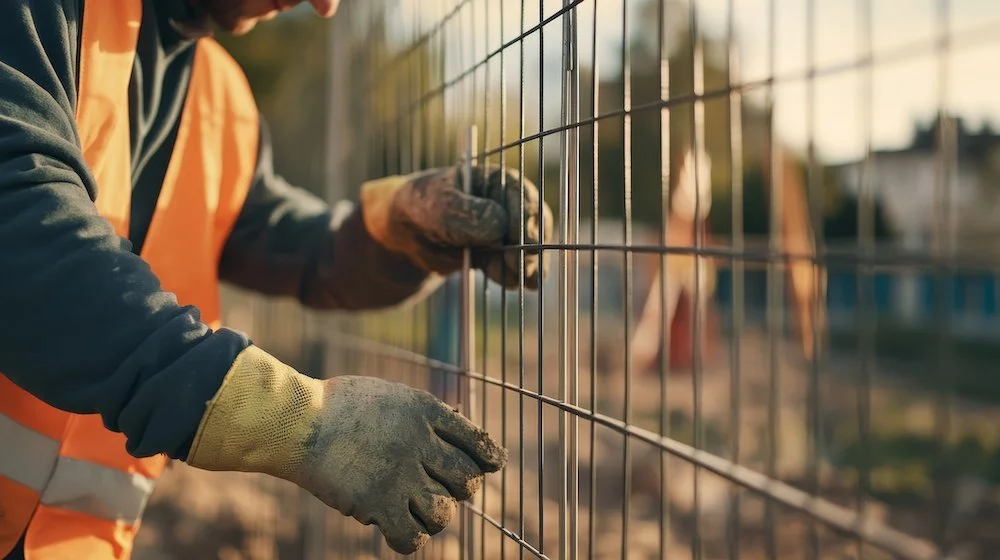 Quick-install temporary fence panels in Hunterdon County, NJ.jpeg