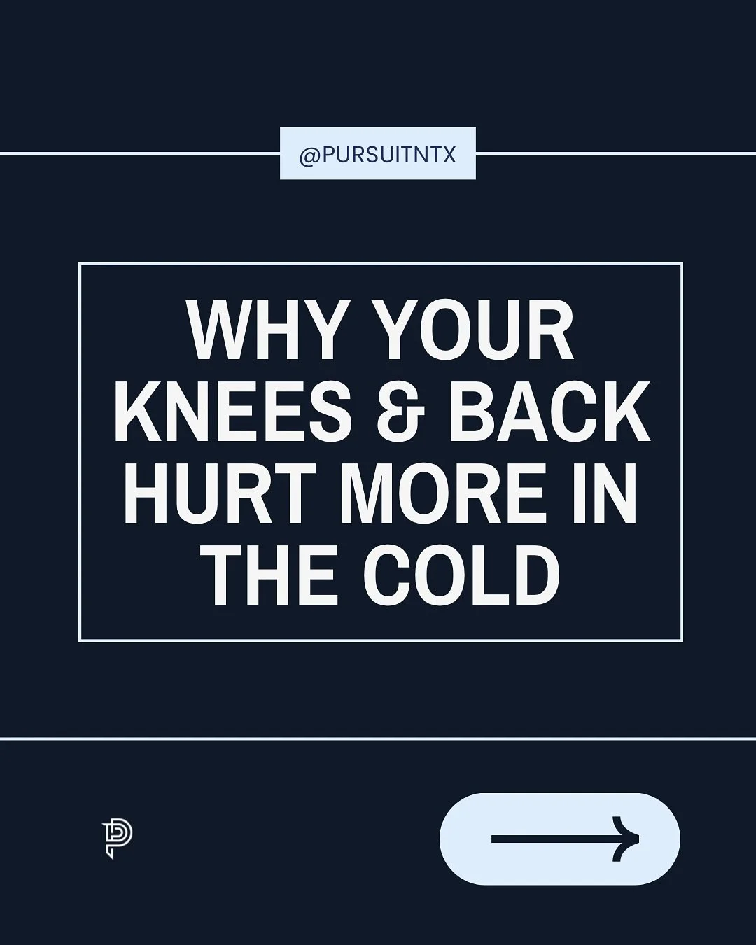 Why do your knees and back feel worse when the cold rolls in?
 Temperature drops can stiffen your joints, tighten your muscles, and increase sensitivity in areas that already feel irritated. But pain in the winter isn&rsquo;t something you have to &l