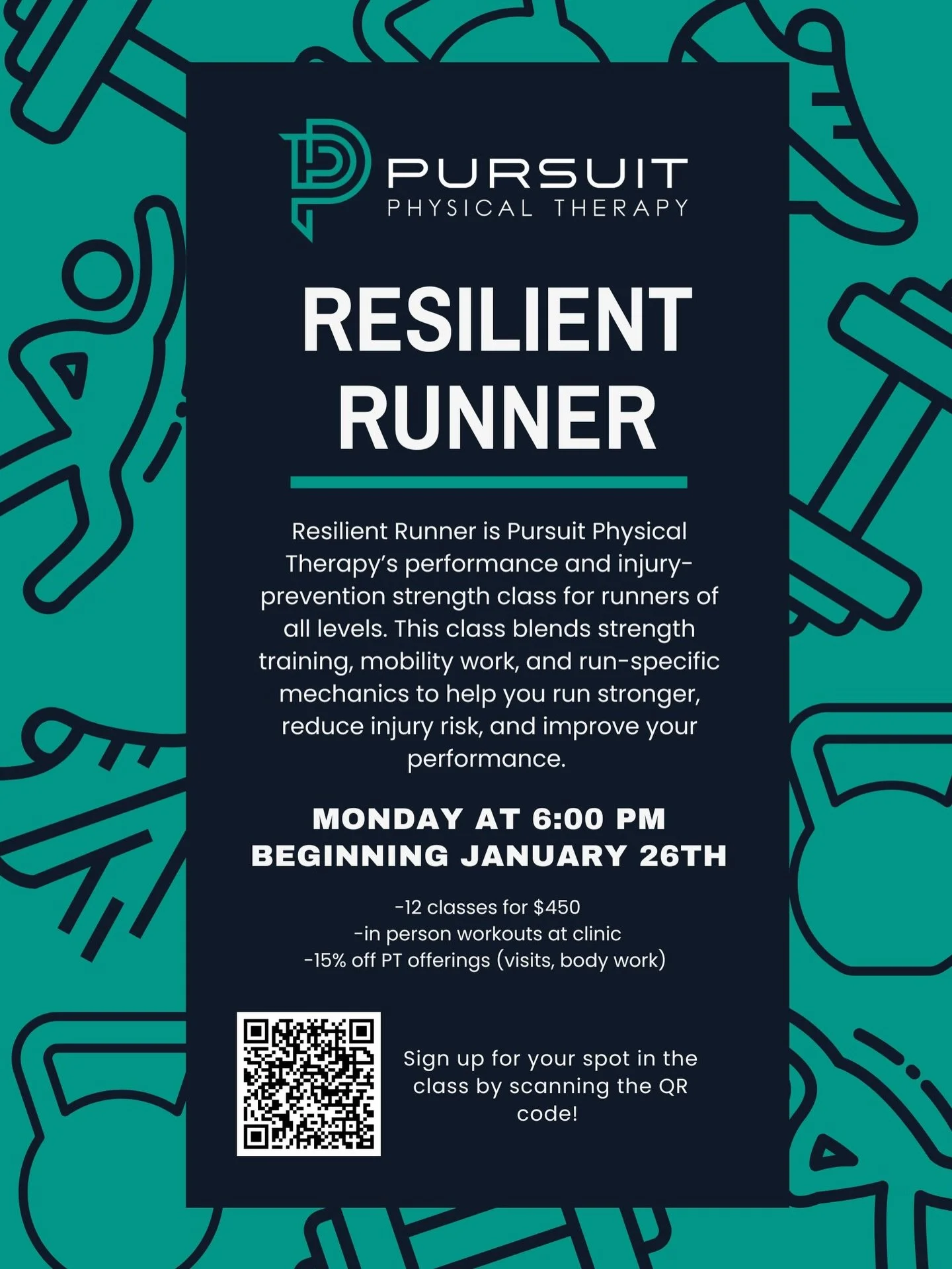Sign up for the best Monday Night of the spring! 

Supplement your training blocks for that late time spring or early summer race! Help improve your running economy, your tendon resiliency and bone health to keep you running for as long as you want!