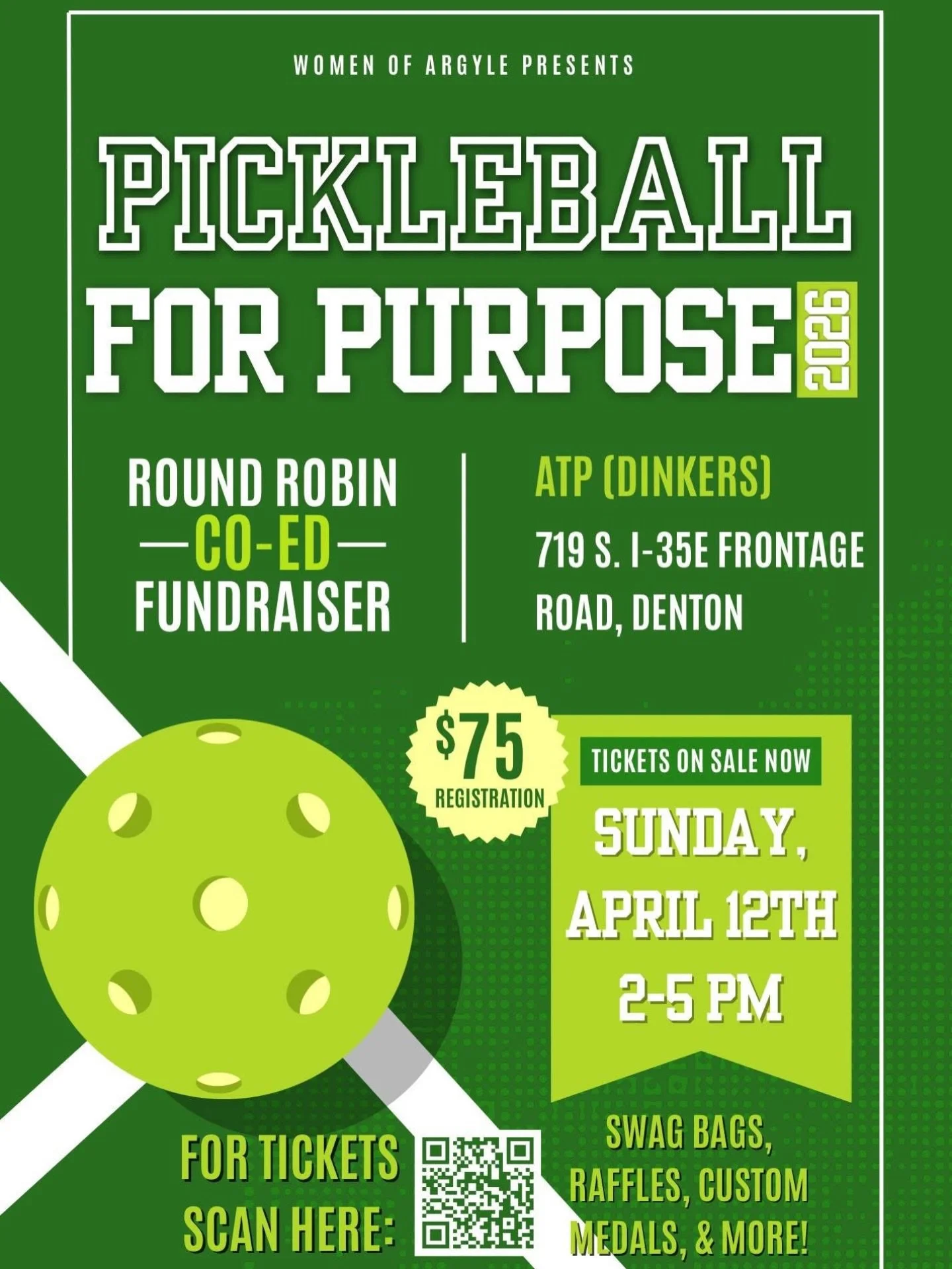 Let&rsquo;s play for a purpose 🏓💛

We&rsquo;re excited to be a sponsor for Women of Argyle&rsquo;s Pickleball for Purpose&mdash;an afternoon of fun, friendly competition, and community, all supporting something that truly matters.

✨ Sunday, April 