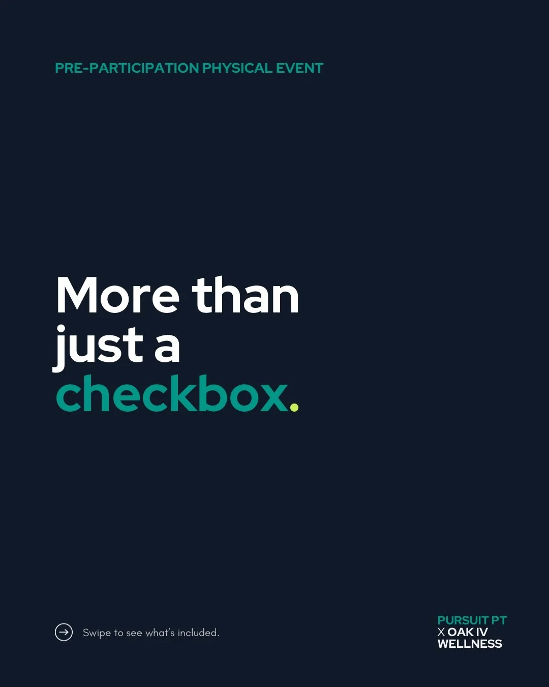 Here&rsquo;s what&rsquo;s actually happening at our Pre-Participation Physical Event &mdash; because it&rsquo;s a lot more than just checking a box.
&nbsp;
Your $55 covers:
&nbsp;
✅ Full TAPPS or UIL sports physical clearance
✅ Medical assessment by 